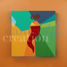 Carica l'immagine nel visualizzatore di Gallery, Corno Vesuvio Portafortuna - Quadri Moderni Di Napoli Su Tela 20X20