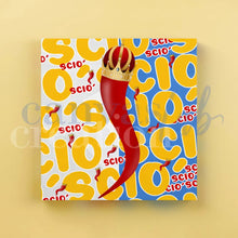 Carica l'immagine nel visualizzatore di Gallery, Calamita Personalizzata Su Tela Canvas Corno Sciò