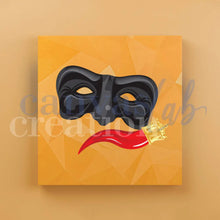 Carica l'immagine nel visualizzatore di Gallery, Maschera Pulcinella - Quadri Moderni Di Napoli Su Tela 20X20 / Verticale