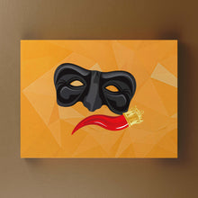 Carica l'immagine nel visualizzatore di Gallery, Maschera Pulcinella - Quadri Moderni Di Napoli Su Tela 15X25 / Orizzontale