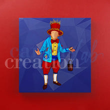 Carica l'immagine nel visualizzatore di Gallery, Calamita Personalizzata Su Tela Canvas Gobbo Portafortuna