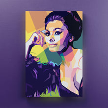 Carica l'immagine nel visualizzatore di Gallery, Sophia Loren Pop Art - Quadri Moderni Di Napoli Su Tela 15X25