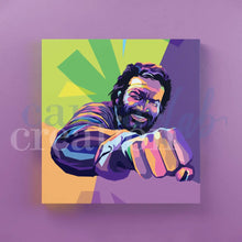 Carica l'immagine nel visualizzatore di Gallery, Calamita Personalizzata Su Tela Canvas Bud Spancer