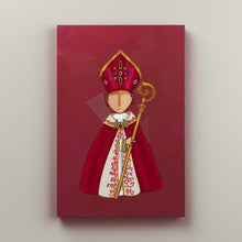 Carica l'immagine nel visualizzatore di Gallery, San Gennaro - Quadri Moderni Di Napoli Su Tela 15X25 / Rosso