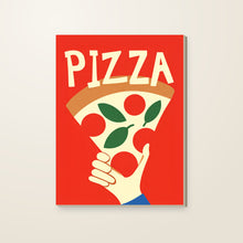 Carica l'immagine nel visualizzatore di Gallery, Pizza minimal - Quadri Moderni di Napoli su Tela · anteprima della tela