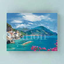 Carica l'immagine nel visualizzatore di Gallery, Panorama Costiera - Quadri Moderni Amalfitana