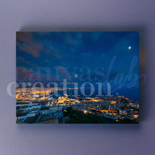 Carica l'immagine nel visualizzatore di Gallery, Golfo Di Napoli - Quadri Moderni Su Tela 15X25 / Notte