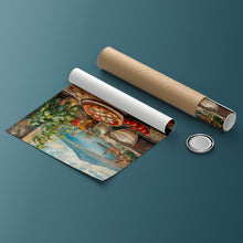 Carica l'immagine nel visualizzatore di Gallery, Pizza con Vesuvio - Quadri Moderni di Napoli su Tela