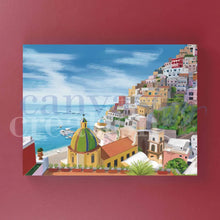 Carica l'immagine nel visualizzatore di Gallery, Positano - Quadri Moderni Costiera Amalfitana