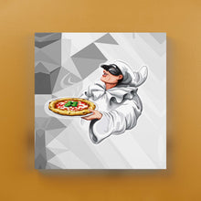 Carica l'immagine nel visualizzatore di Gallery, Calamita Personalizzata Su Tela Canvas Pulcinella Pizza