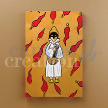 Carica l'immagine nel visualizzatore di Gallery, Pulcinella Corni - Quadri Moderni Di Napoli Su Tela 15X25 / Oro