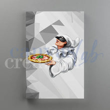 Carica l'immagine nel visualizzatore di Gallery, Pulcinella Pizza - Quadri Moderni Di Napoli Su Tela 15X25