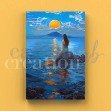 Carica l'immagine nel visualizzatore di Gallery, Sirena Partenope all'alba - Quadri Moderni di Napoli su Tela