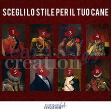 Carica l'immagine nel visualizzatore di Gallery, Caricatura Del Tuo Cane O Gatto In Stile Quadro Ottocentesco Tela