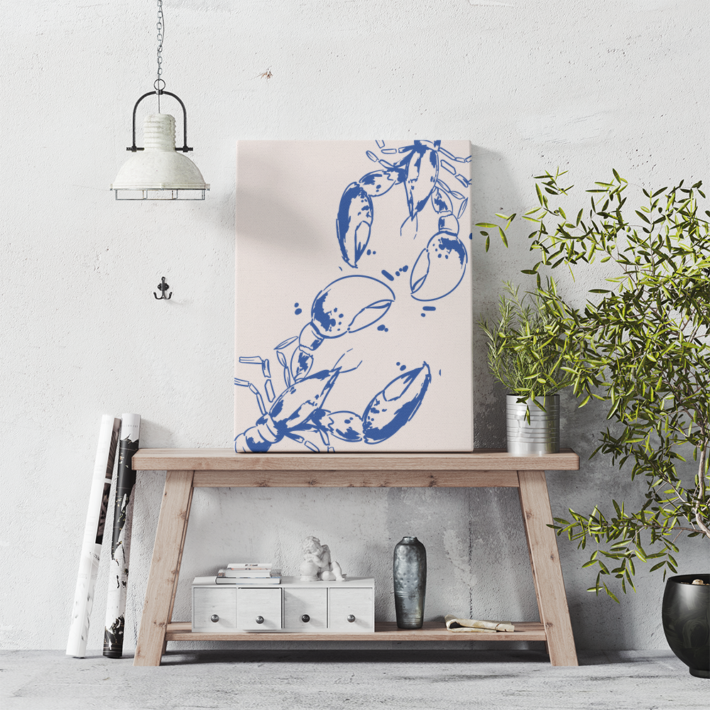 Aragosta Blu - Quadri Moderni Art Deco