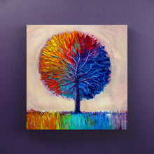 Carica l'immagine nel visualizzatore di Gallery, Albero Dipinto - Quadri Moderni Per Arredamento Soggiorno 20X20
