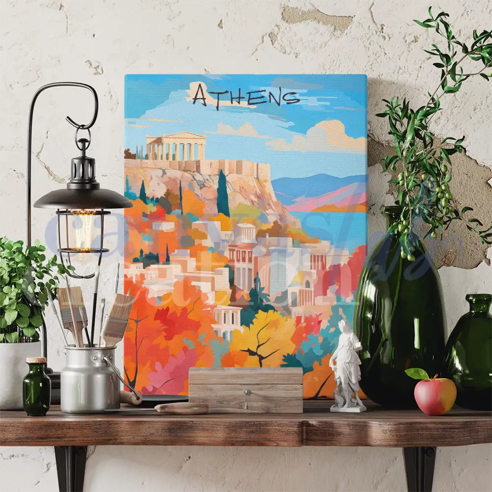 Atene - Quadri Moderni Di Viaggio Su Canvas Città Del Mondo