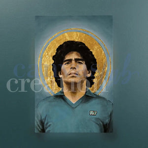 Maradona - Quadri Moderni Di Napoli Su Tela 15X25