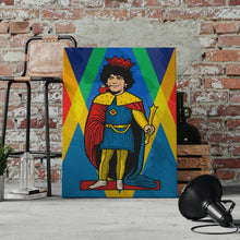 Carica l'immagine nel visualizzatore di Gallery, Maradona Re D10s - Quadri Moderni di Napoli su Tela
