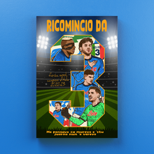 Carica l'immagine nel visualizzatore di Gallery, Ricomincio Da Tre - Speciale Scudetto Quadri Moderni Di Napoli Su Tela
