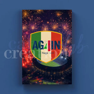 Again - Quadri Celebrativi 4° Scudetto del Napoli - Edizione Limitata