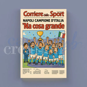 Testata - Quadri Celebrativi 4° Scudetto del Napoli - Edizione Limitata