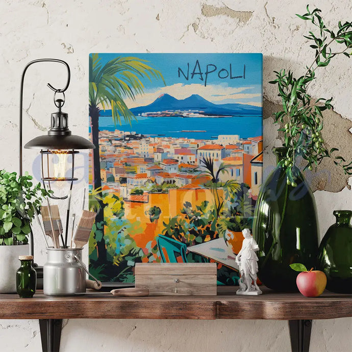 Napoli - Quadri Moderni Di Viaggio Su Canvas Città Del Mondo