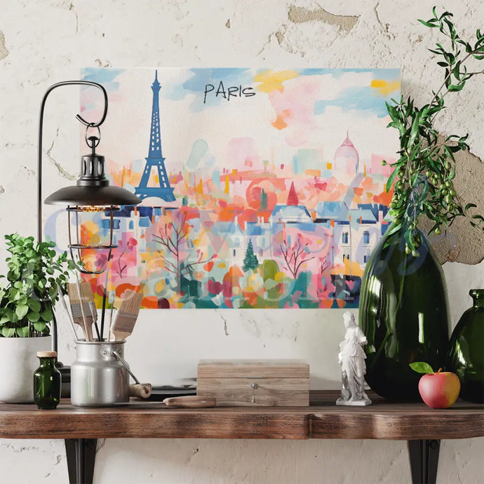 Parigi Landscape - Quadri Moderni Di Viaggio Su Canvas Città Del Mondo