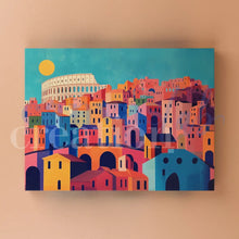 Carica l&#39;immagine nel visualizzatore di Gallery, Roma Colorata - Quadri Moderni di Roma su Tela
