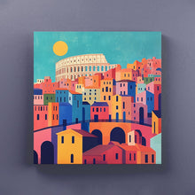 Carica l'immagine nel visualizzatore di Gallery, Roma Colorata - Quadri Moderni di Roma su Tela
