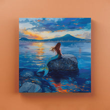 Carica l'immagine nel visualizzatore di Gallery, Sirena Partenope all'alba - Quadri Moderni di Napoli su Tela
