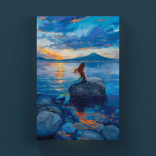 Carica l'immagine nel visualizzatore di Gallery, Sirena Partenope all'alba - Quadri Moderni di Napoli su Tela
