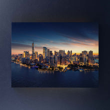 Carica l'immagine nel visualizzatore di Gallery, Skyline New York Di Notte - Quadri Su Tela 15X25
