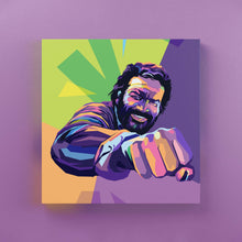 Carica l'immagine nel visualizzatore di Gallery, Calamita Personalizzata Su Tela Canvas Bud Spancer
