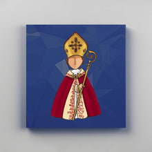 Carica l'immagine nel visualizzatore di Gallery, San Gennaro - Quadri Moderni Di Napoli Su Tela 20X20 / Blu
