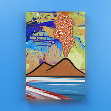 Carica l'immagine nel visualizzatore di Gallery, Vesuvio Pizza - Quadri Moderni Di Napoli Su Tela 15X25 / Verticale
