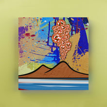 Carica l'immagine nel visualizzatore di Gallery, Vesuvio Pizza - Quadri Moderni Di Napoli Su Tela 20X20 / Verticale
