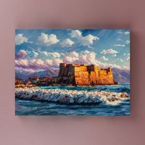 Castel dell'Ovo - Quadri Moderni di Napoli su Tela