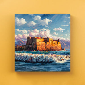 Castel dell'Ovo - Quadri Moderni di Napoli su Tela