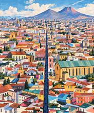 Carica l'immagine nel visualizzatore di Gallery, SpaccaNapoli - Quadri Moderni di Napoli su Tela · verticale

