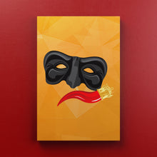 Carica l'immagine nel visualizzatore di Gallery, Maschera Pulcinella - Quadri Moderni Di Napoli Su Tela 15X25 / Verticale
