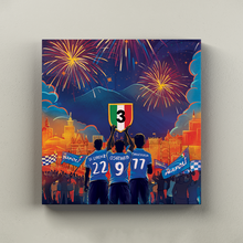 Carica l'immagine nel visualizzatore di Gallery, Napoli Festa Scudetto - Speciale Quadri Moderni Di Su Tela 20X20 / Verticale

