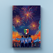 Carica l'immagine nel visualizzatore di Gallery, Napoli Festa Scudetto - Speciale Quadri Moderni Di Su Tela 15X25 / Verticale
