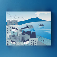Carica l'immagine nel visualizzatore di Gallery, Napoli Stilizzata - Quadri Moderni Di Su Tela 15X25
