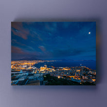 Carica l'immagine nel visualizzatore di Gallery, Golfo Di Napoli - Quadri Moderni Su Tela 15X25 / Notte
