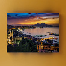 Carica l'immagine nel visualizzatore di Gallery, Golfo Di Napoli - Quadri Moderni Su Tela 15X25 / Alba
