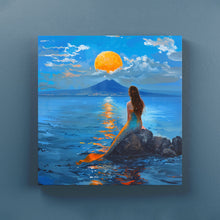 Carica l'immagine nel visualizzatore di Gallery, Sirena Partenope all'alba - Quadri Moderni di Napoli su Tela
