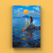 Carica l'immagine nel visualizzatore di Gallery, Sirena Partenope all'alba - Quadri Moderni di Napoli su Tela
