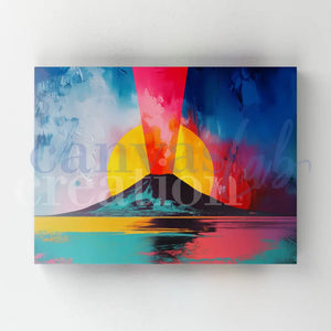 Vesuvio Canvas Pop - Quadri Moderni di Napoli su Tela