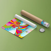 Carica l'immagine nel visualizzatore di Gallery, Vesuvio Colorato - Quadri Moderni di Napoli su Tela
